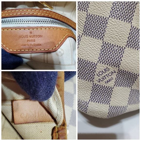 LOUIS VUITTON Damier Azur Neverfull MM Bag - Picture 4 of 13